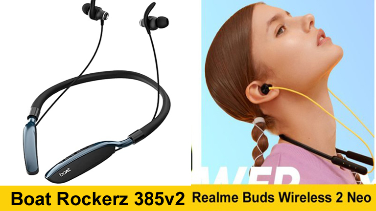 Boat Rockerz 385v2 vs Realme Buds Wireless 2 Neo