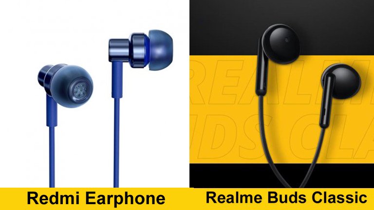 Redmi Earphone vs Realme Buds Classic